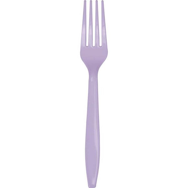 Plastic Forks Luscious Lavender 24 Ct