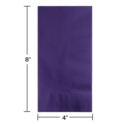 Dinner Napkins 2 Ply Purple 50 Ct