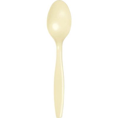 Plastic Spoons Ivory 24 Ct