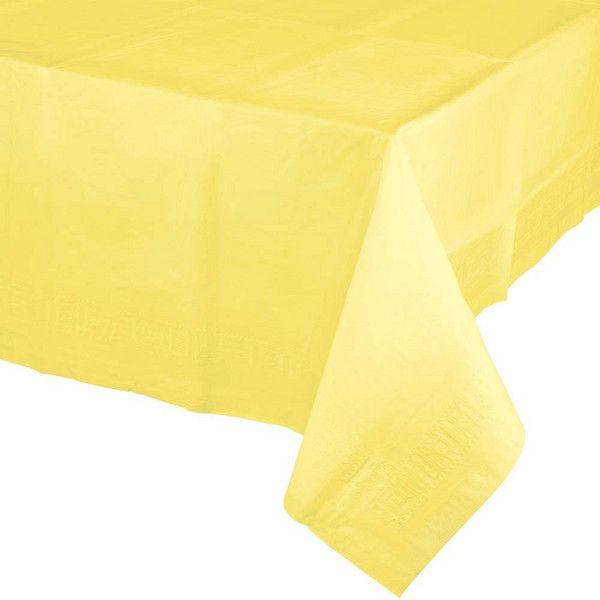 Rect Paper Tablecover Mimosa 54" x 108"
