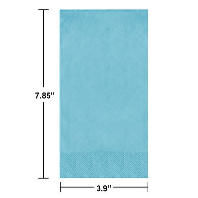 Guest Napkins 3 Ply Pastel Blue 16 Ct