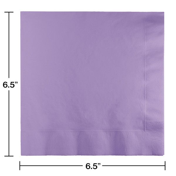 Luncheon Napkins 2 Ply Luscious Lavender 50 Ct