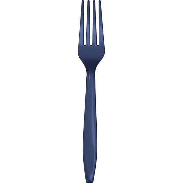 Plastic Forks Navy 24 Ct