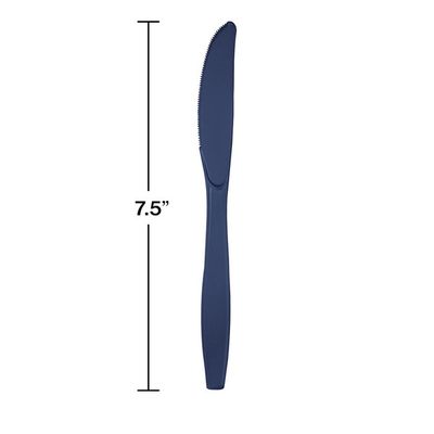 Plastic Knives Navy 50 Ct