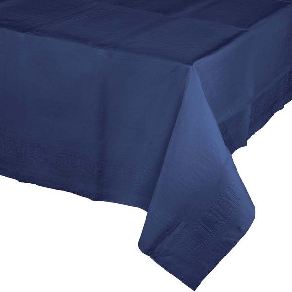 Rect Paper Tablecover Navy 54" x 108"