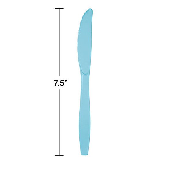Plastic Knives Pastel Blue 50 Ct