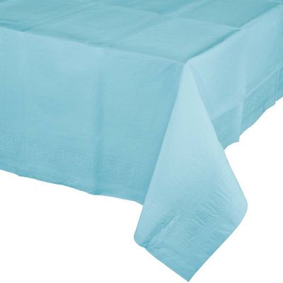 Rect Paper Tablecover Pastel Blue 54" x 108"