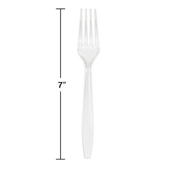 Plastic Forks Clear 50 Ct.
