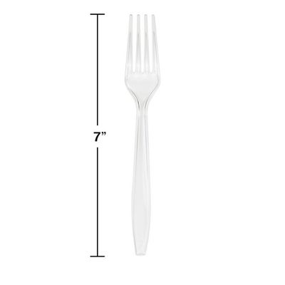 Plastic Forks Clear 50 Ct.