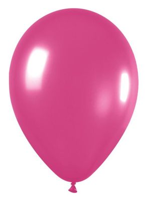 Metallic Fuchsia 11" Latex Balloons - 25 Ct Bag