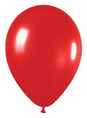 Metallic Red 11" Latex Balloons - 25 Ct Bag