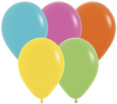 Tropical Assortment 11" Latex Balloons - 25 Ct Bag