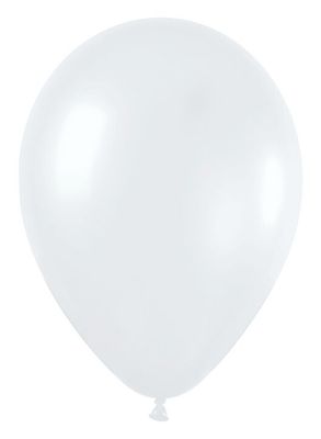 Pearl White 11" Latex Balloons - 25 Ct Bag