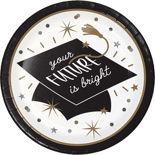 Glowing Grad - 9" Dinner Plate 8ct