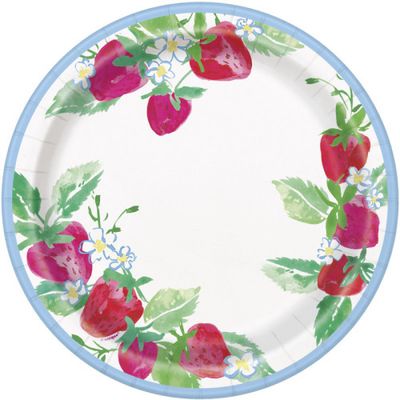 Sweet Strawberry - 9" Plates  8ct
