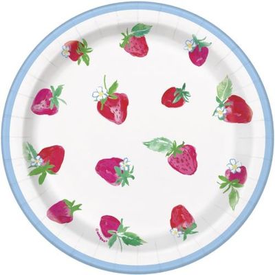 Sweet Strawberry - 7" Dessert Plates  8ct