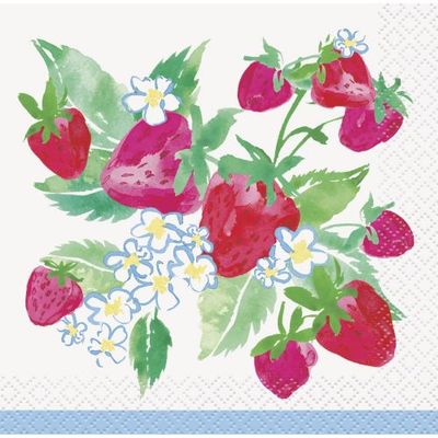 Sweet Strawberry - Beverage Napkins 16ct