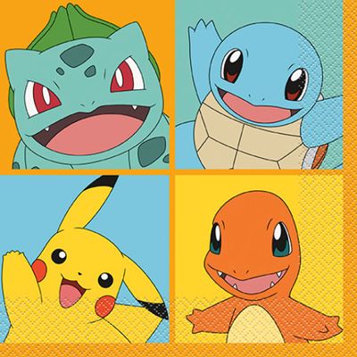 Pokemon - Luncheon Napkins 16Ct