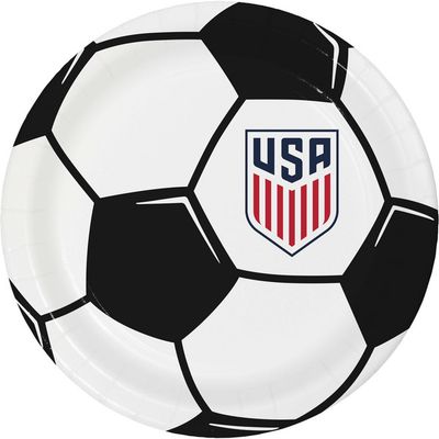 US Soccer - 7" Plate 8 Ct.