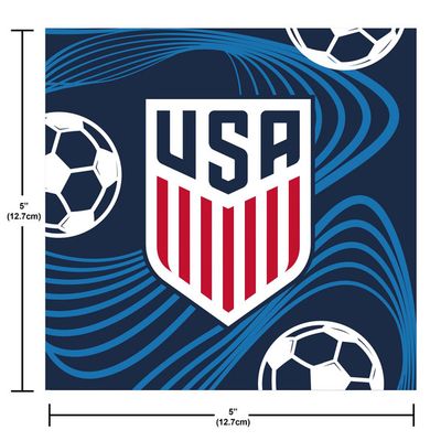 US Soccer - Beverage Napkins 16 Ct.