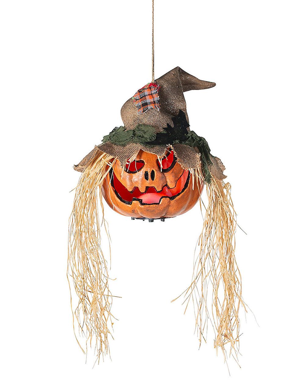 Pumpkin Head 11 3/4" x 27 1/2" Hanging Decoration