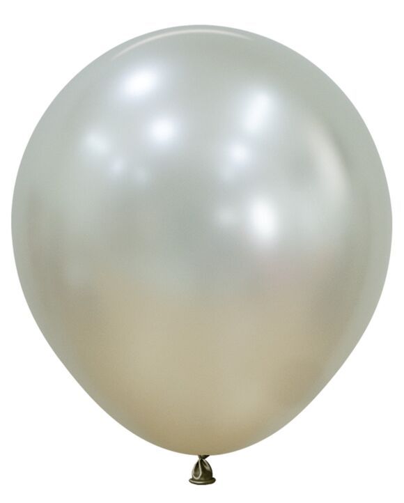 Silk Cream Pearl 18" Latex Balloons - 6 Ct