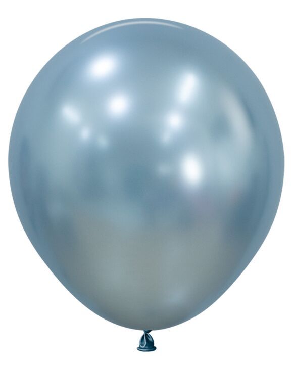 Silk Arctic Blue 18" Latex Balloons - 6 Ct