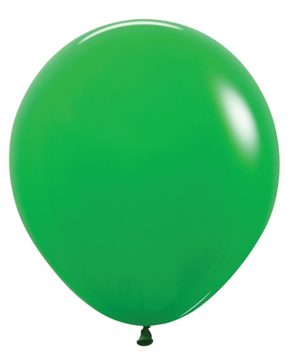 Deluxe Shamrock Green 18" Latex Balloons - 6 Ct