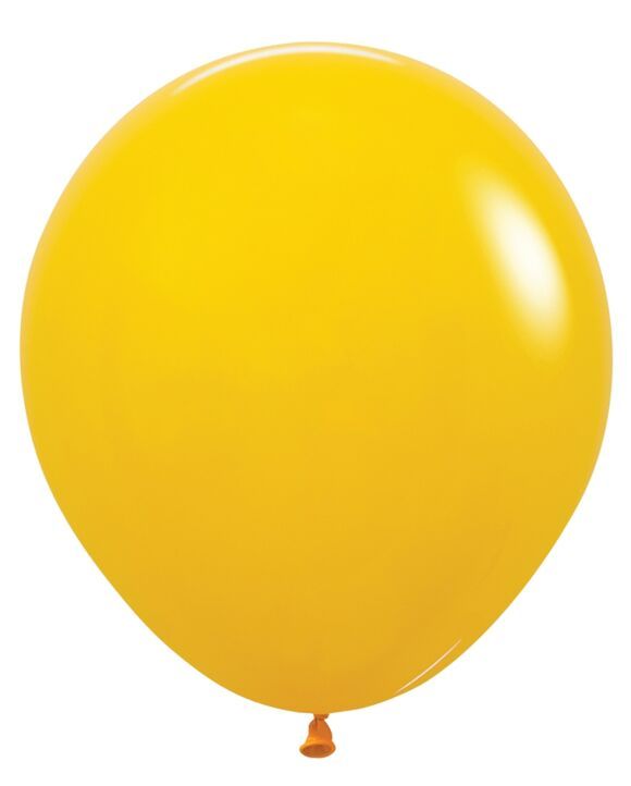 Deluxe Honey Yellow 18" Latex Balloons - 6 Ct