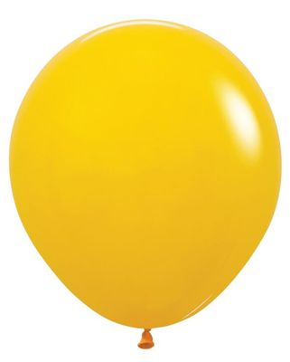 Deluxe Honey Yellow 18" Latex Balloons - 6 Ct