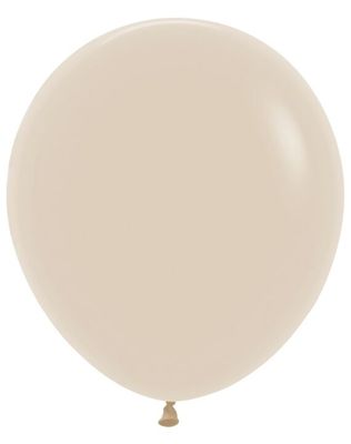 Deluxe White Sand 18" Latex Balloons - 6 Ct