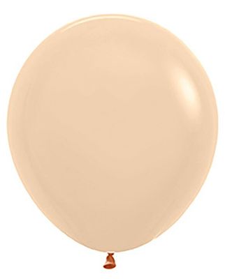 Pastel Matte Malibu Peach 18" Latex Balloons - 6 Ct