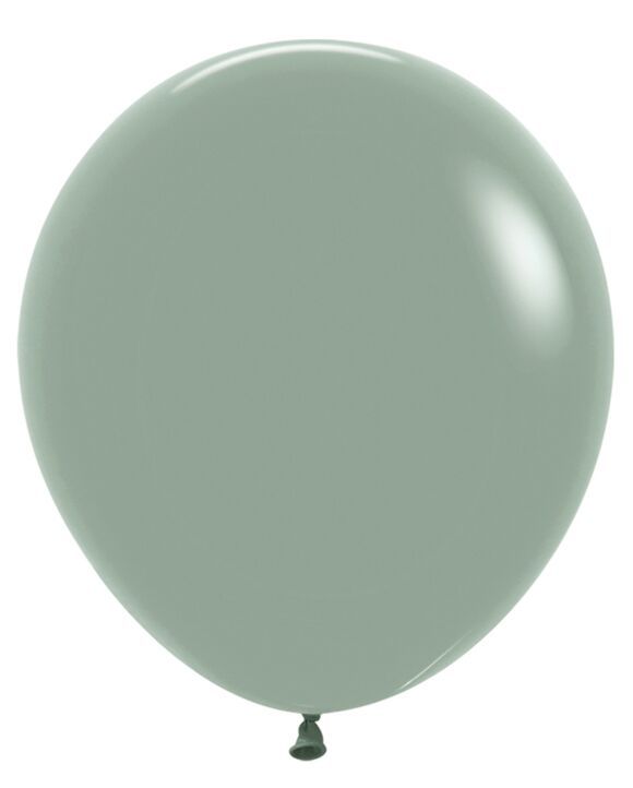 Pastel Dusk Laurel Green 18" Latex Balloons - 6 Ct