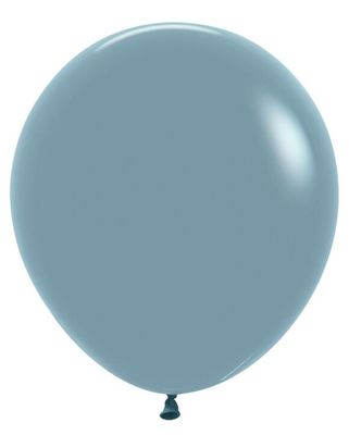 Pastel Dusk Blue 18" Latex Balloons - 6 Ct