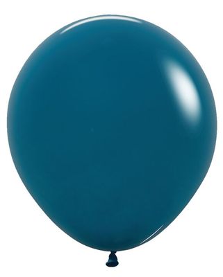 Deluxe Deep Teal 18" Latex Balloons - 6 Ct