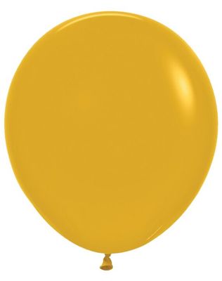 Deluxe Mustard 18" Latex Balloons - 6 Ct