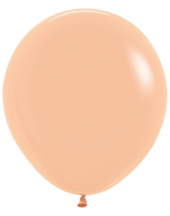Deluxe Peach-Blush 18" Latex Balloons - 6 Ct