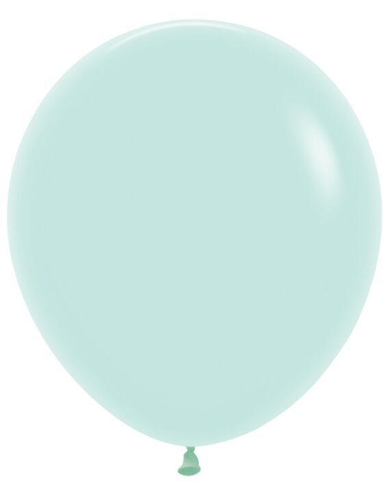 Pastel Matte Green 18" Latex Balloons - 6 Ct