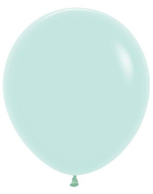 Pastel Matte Green 18" Latex Balloons - 6 Ct