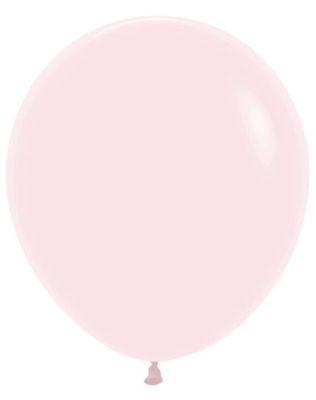 Pastel Matte Pink 18" Latex Balloons - 6 Ct
