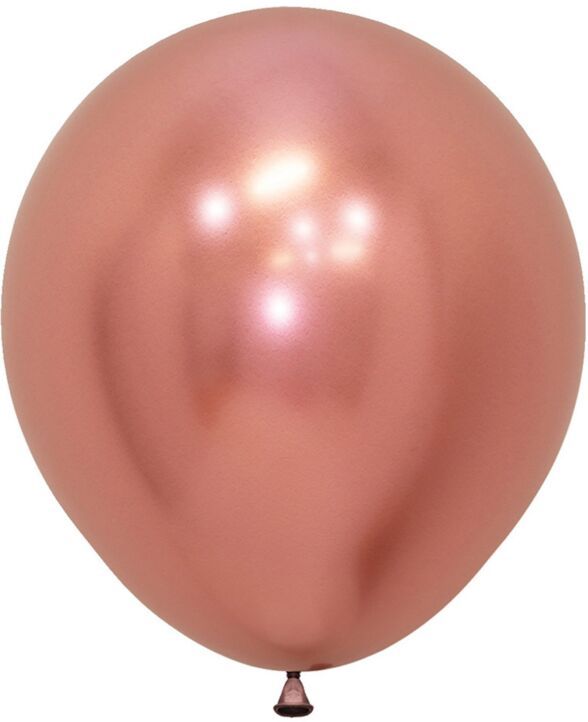 Reflex Rose Gold 18" Latex Balloons - 6 Ct