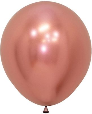 Reflex Rose Gold 18" Latex Balloons - 6 Ct