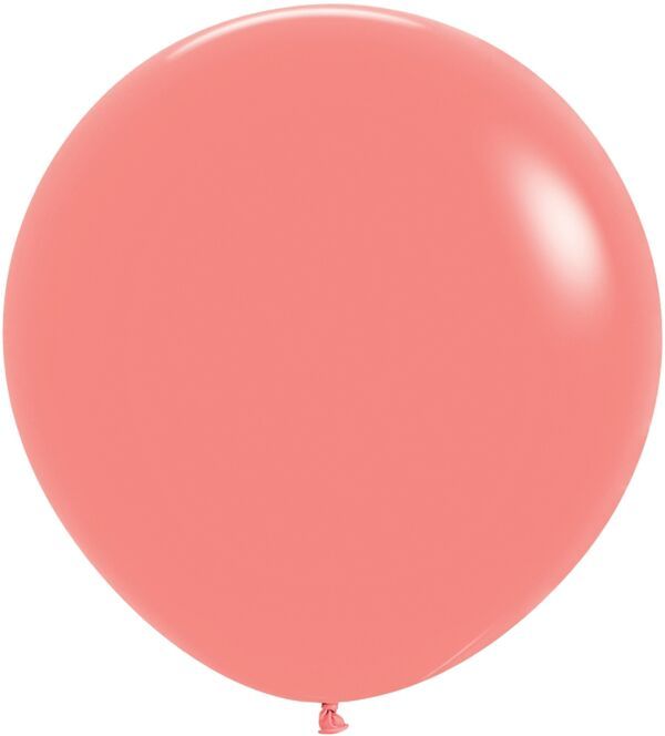 Deluxe Tropical Coral 24" Latex Balloons - 3 Ct