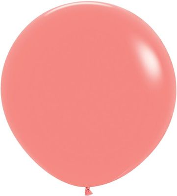 Deluxe Tropical Coral 24" Latex Balloons - 3 Ct