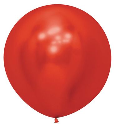 Reflex Crystal Red 24" Latex Balloons - 3 Ct