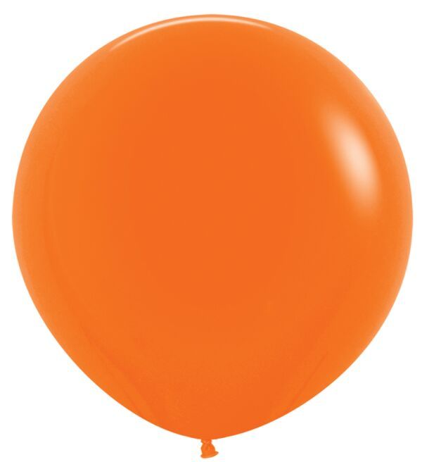 Fashion Orange 24" Latex Balloons - 3 Ct