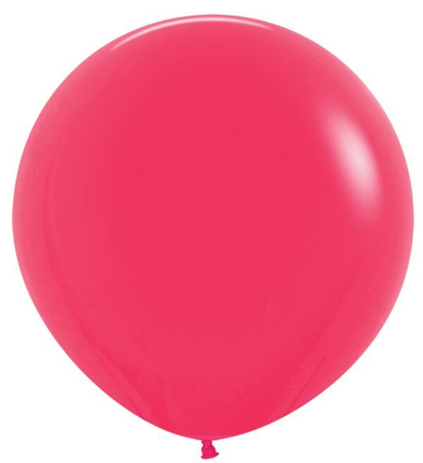 Deluxe Raspberry 24" Latex Balloons - 3 Ct