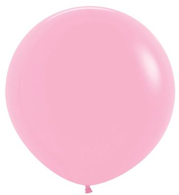 Fashion Bubble gum Pink 24" Latex Balloons - 3 Ct