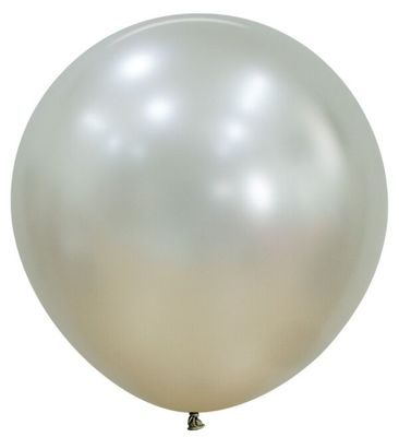 Silk Cream Pearl 24" Latex Balloons - 3 Ct
