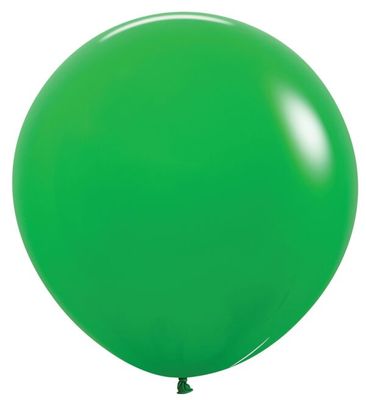 Deluxe Shamrock Green 24" Latex Balloons - 3 Ct